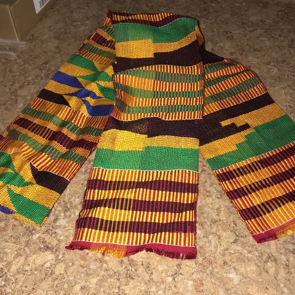 Beautiful Unisex Kente Cloth Scarf